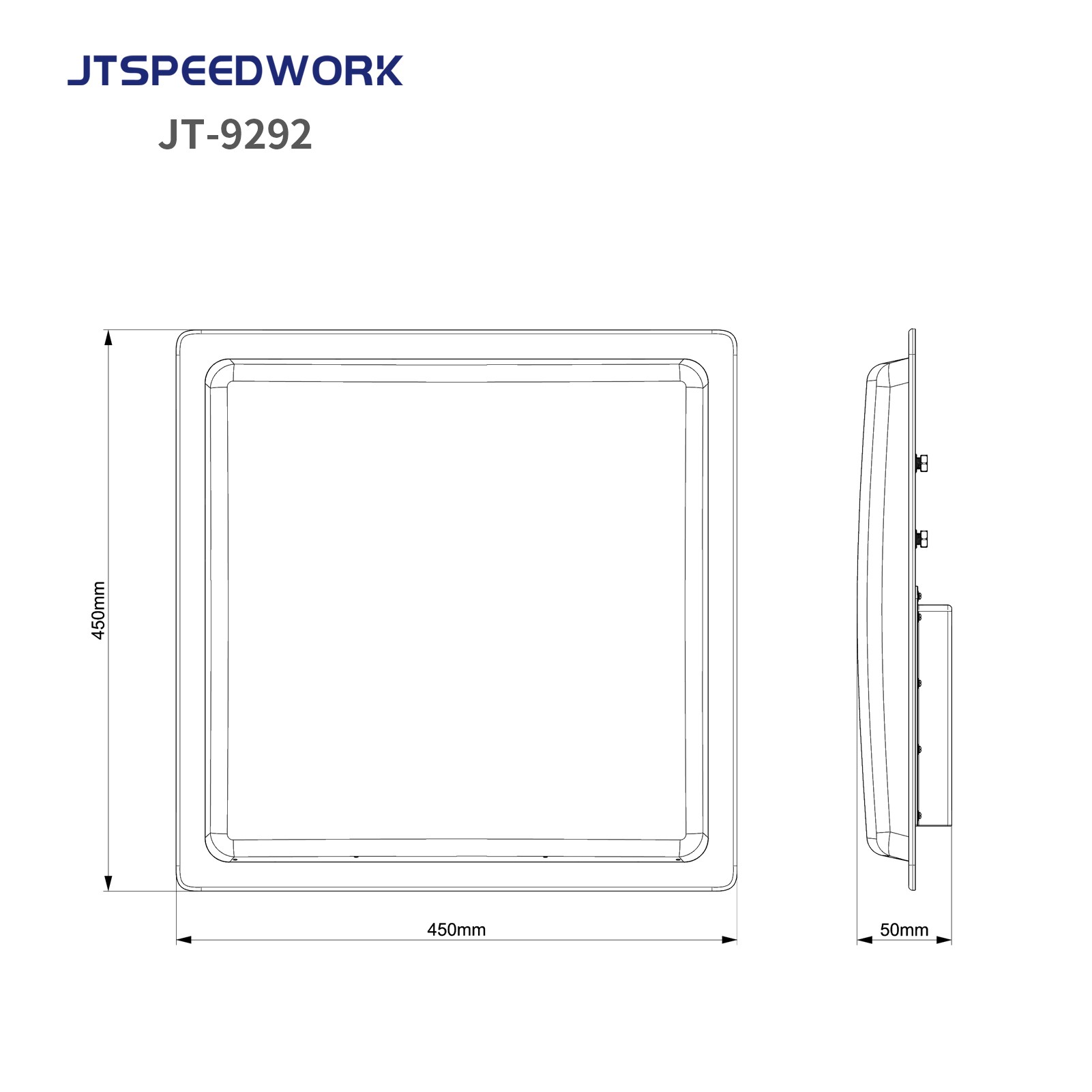 JT-9292 Integrierter UHF-RFID-Leser mit großer Reichweite (0–30 m) und Multi-Tag-Lesefunktion (860–960 MHz)