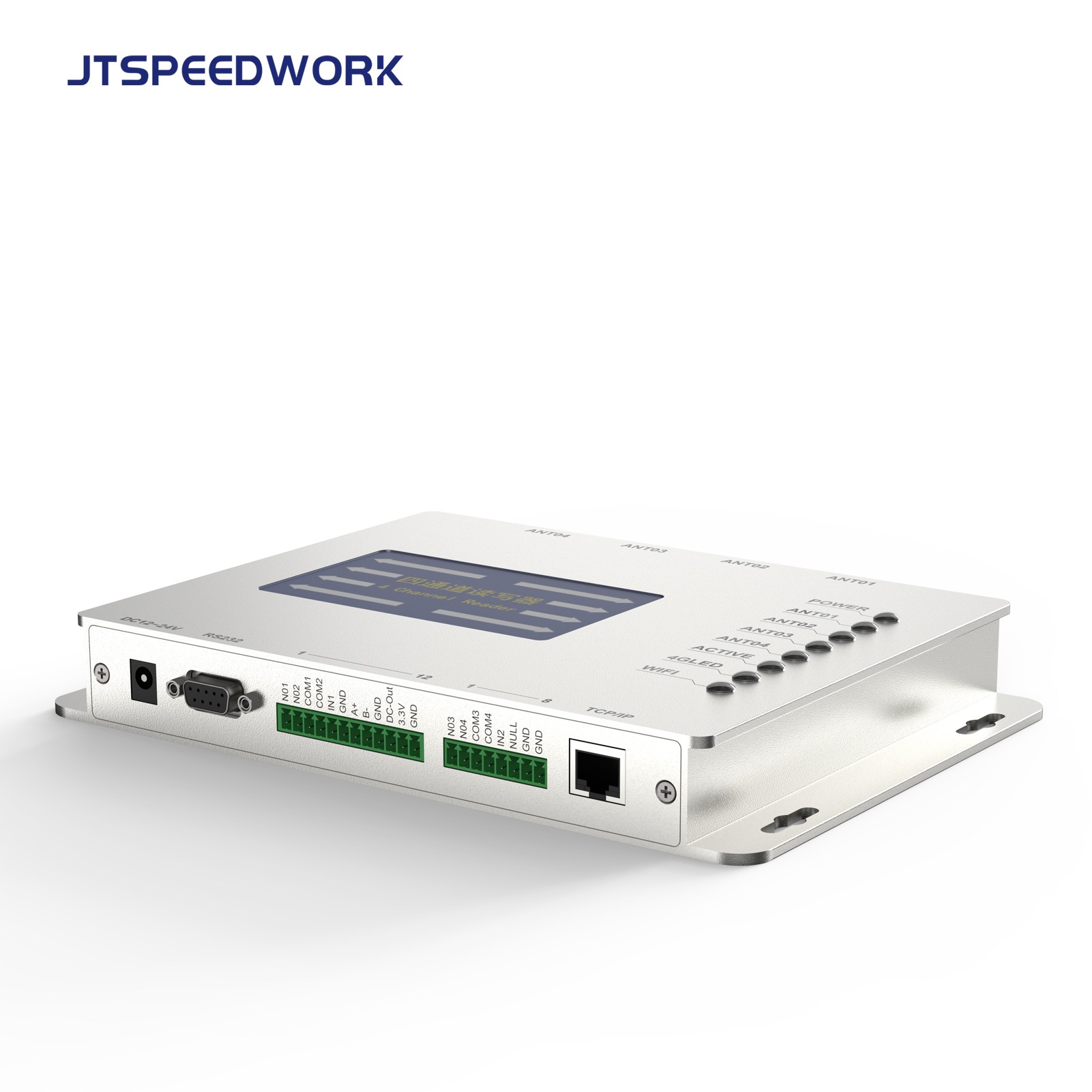 JT-928 2/4-Port UHF RFID-Festlesegerät ISO18000-6C TM200 | Unterstützt Impinj E710 Chip
