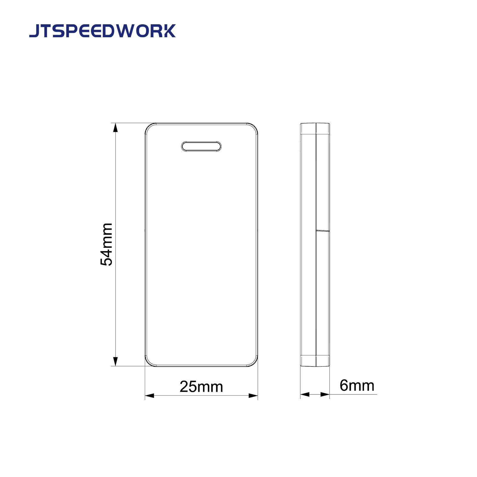 JT-T2490 2,4-GHz-RFID-Aktiv-Tag für die Bestandsverwaltung mit austauschbarer Batterie
