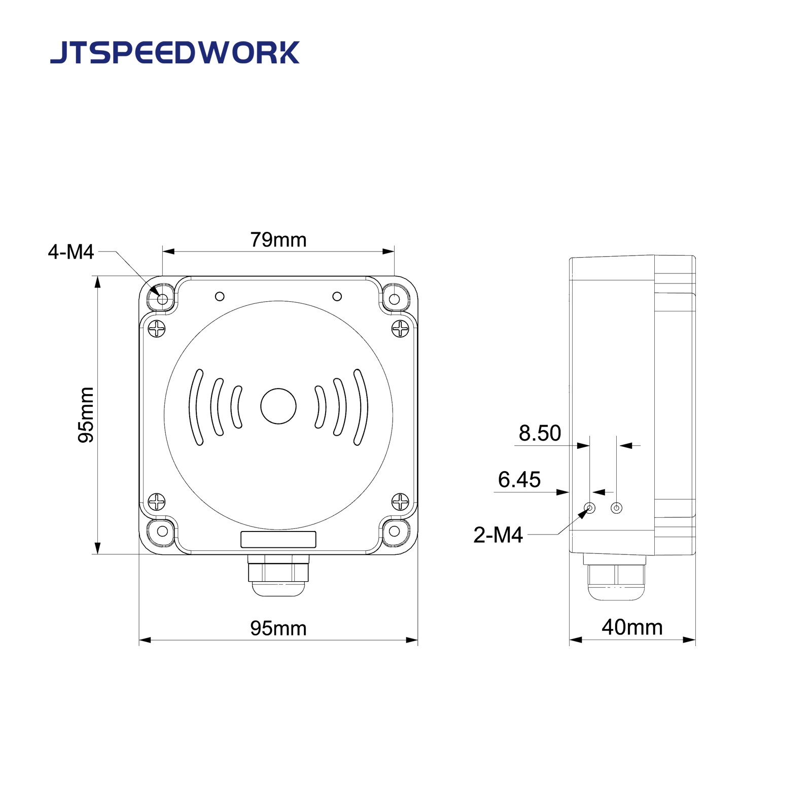 JT-7100 0-3m 860-960MHz UHF RFID Industrieller RFID-Leser