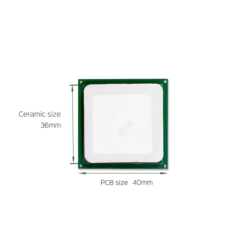 JT-T0036 3dBi UHF RFID Keramikantenne 36*36mm 865-868/902-928MHz RHCP für PDA