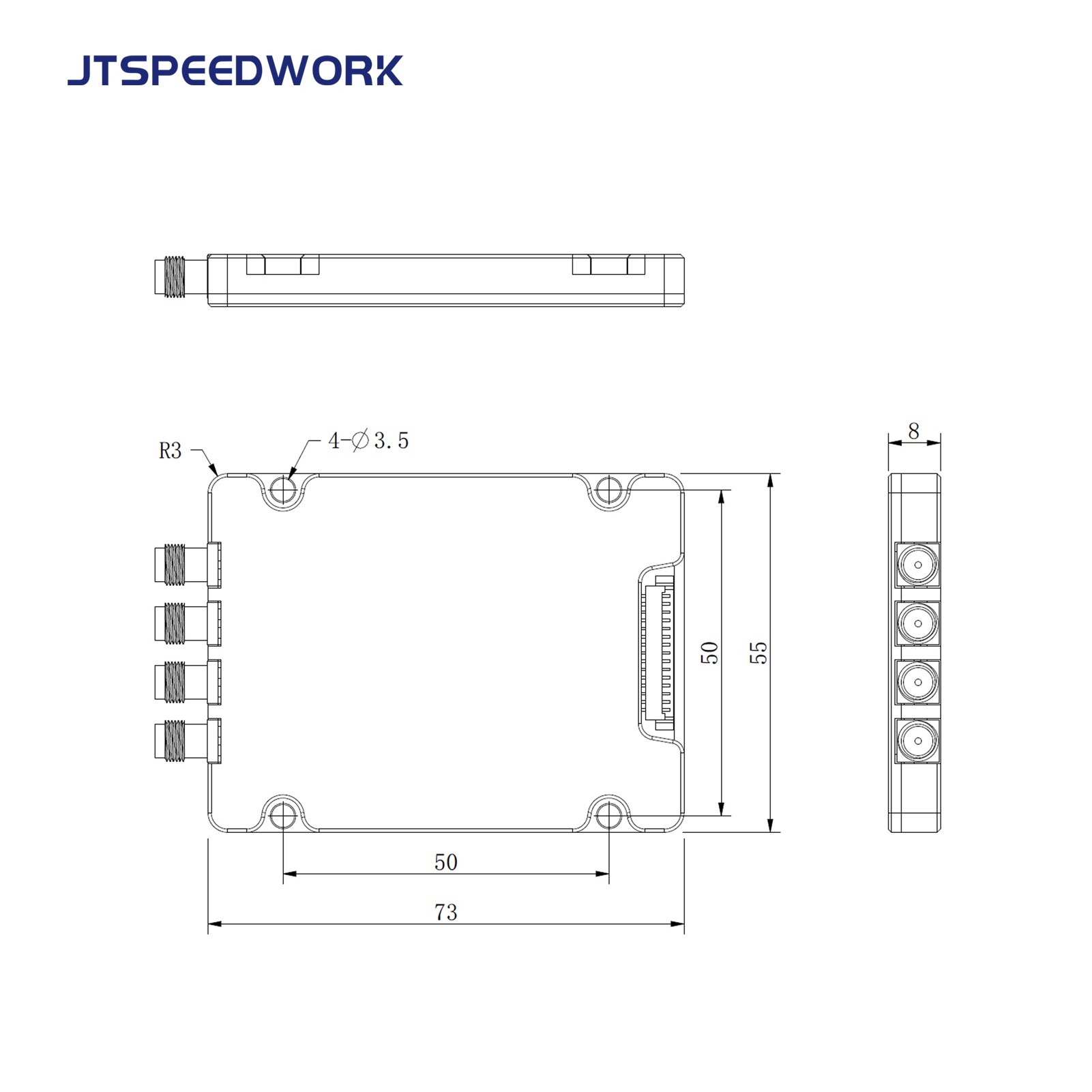 JT-2540 TM200 UHF RFID 4-Port-Modul 860-960MHz TTL