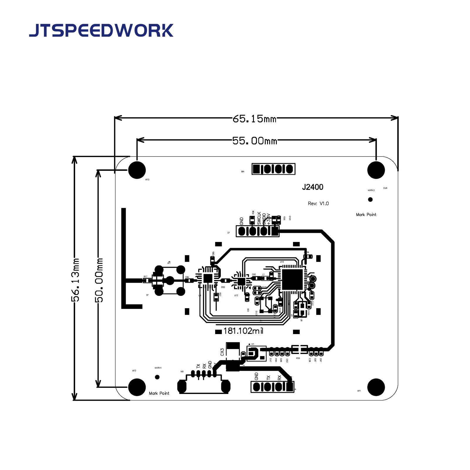 JT-2400 2,45 GHz Aktives RFID-Modul