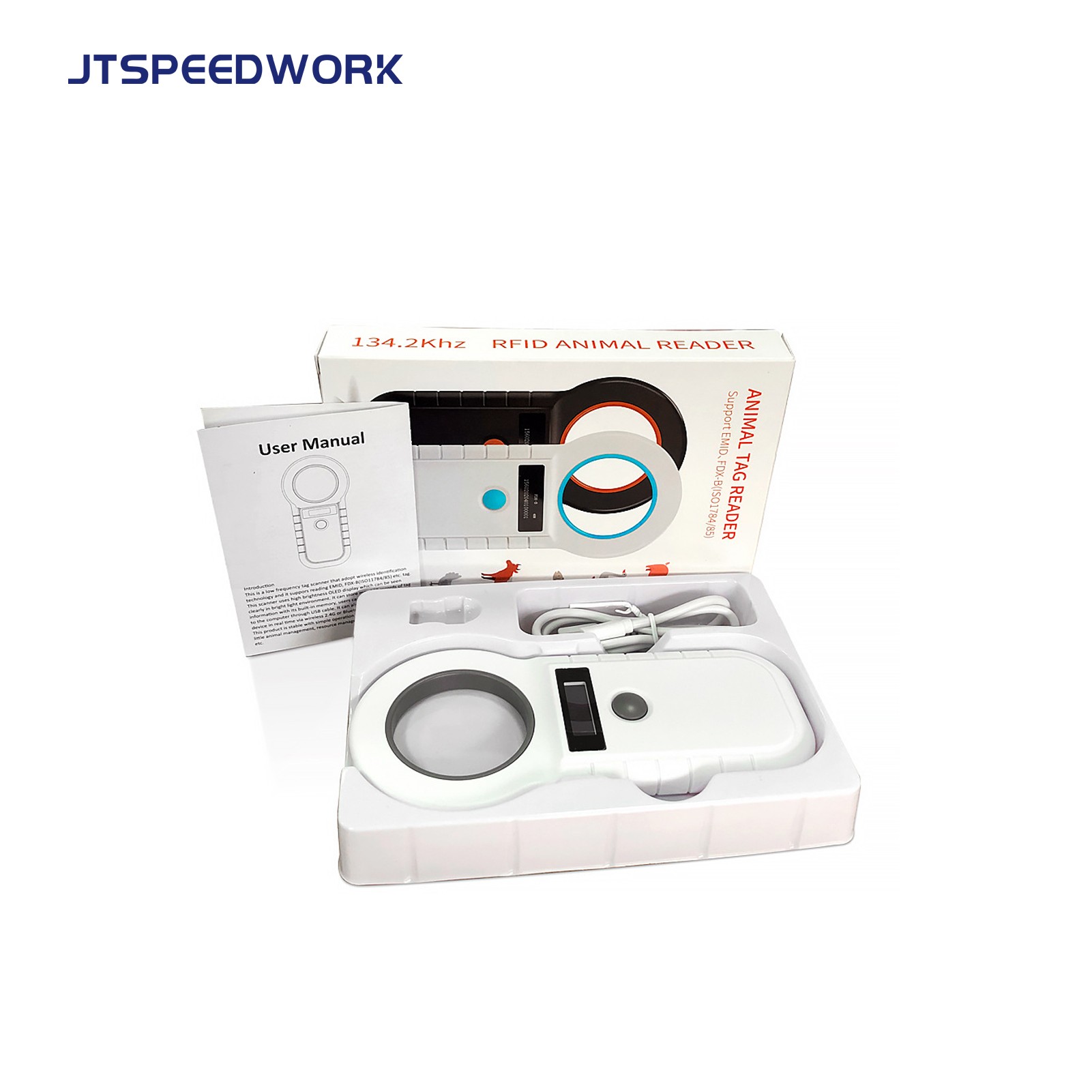 JT-H02 134,2 kHz + 125 kHz Dualfrequenz-RFID-Scanner