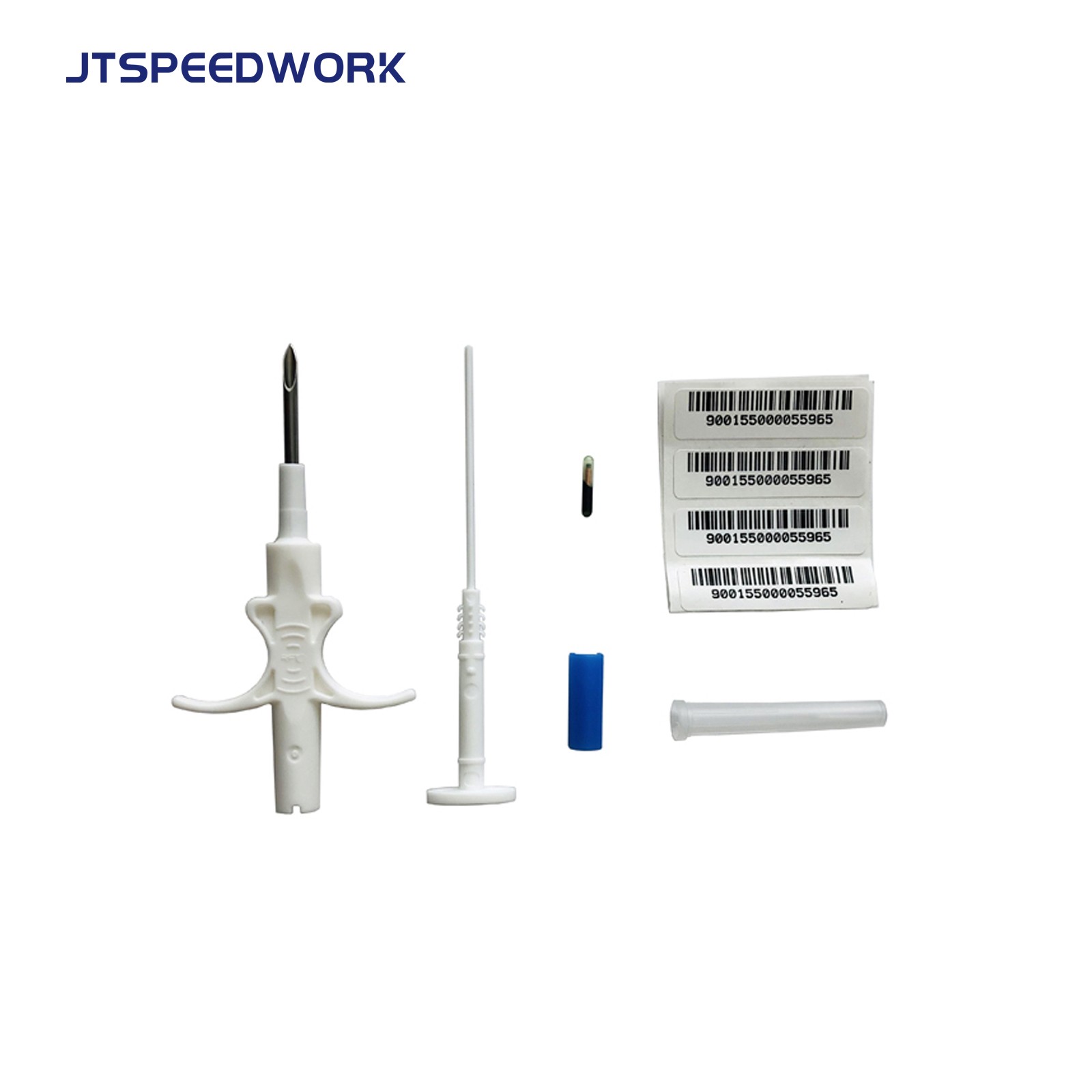 JT-A002 RFID-Tag-Chip Haustier-ID Tier-Mikrochip-Tracking-Tags Injizierbar 134,2 kHz Tiere implantiert mit Einwegnadel