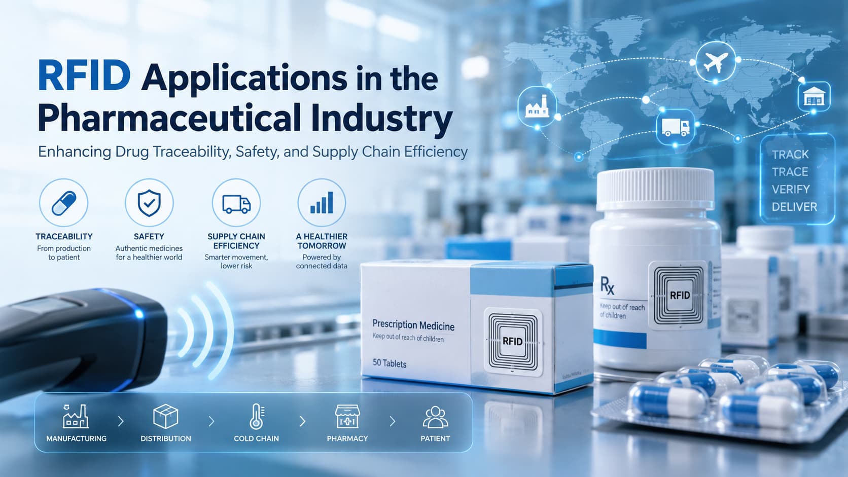 RFID in der pharmazeutischen Industrie: Anwendungen, Vorteile und Zukunftstrends